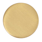 Finish sample for hardware shown in Brass