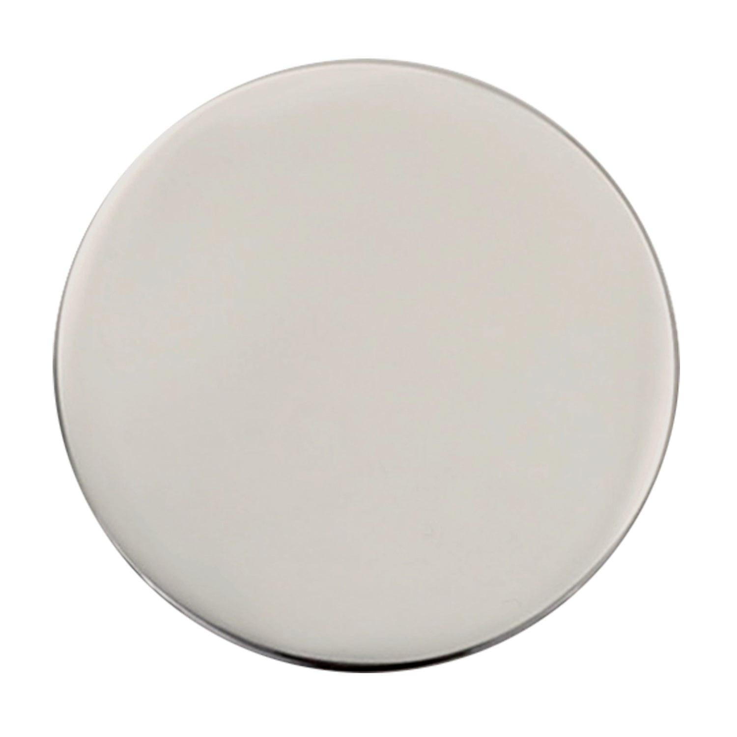 Finish sample for hardware shown in Polished Nickel