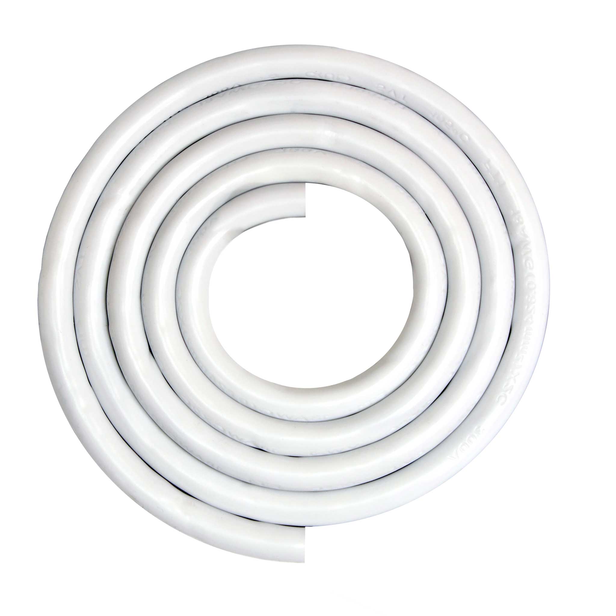 Finish sample for Round Vinyl Cord shown in White